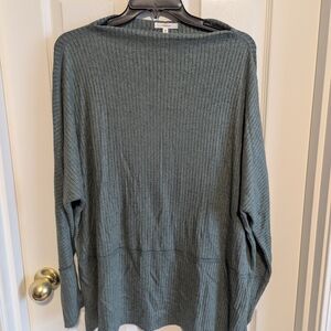 Maurices Ribbed Cowl Neck Sweater - Gray